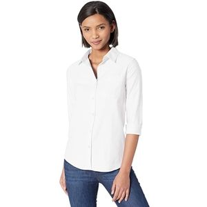 Essentials Women's Classic-Fit Long-Sleeve shirt